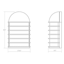 Load image into Gallery viewer, Lighthouse™ Outdoor LED Wall Light - line drawing.
