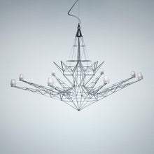 Load image into Gallery viewer, Lightweight Chandelier in White.

