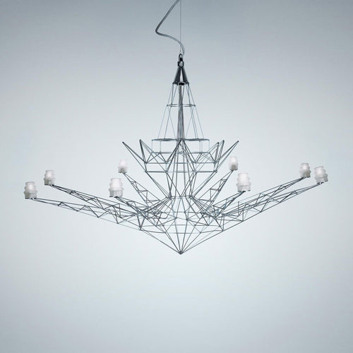 Lightweight Chandelier in White.