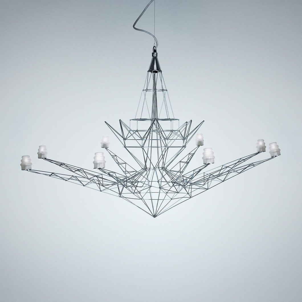 Lightweight Chandelier in White.