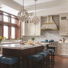 Load image into Gallery viewer, Lily Pendant Light in dining room.
