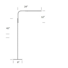 Load image into Gallery viewer, LIM L LED Floor Lamp - line drawing.
