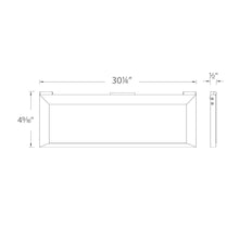 Load image into Gallery viewer, Line 2.0 Edge Lit LED Task Light - line drawing.
