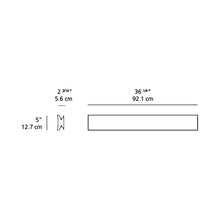 Load image into Gallery viewer, Lineacurve LED Dual Ceiling/Wall Light - line drawing.
