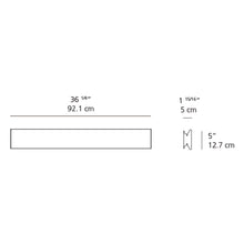 Load image into Gallery viewer, Lineaflat Dual LED Ceiling/Wall Light - line drawing.
