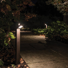 Load image into Gallery viewer, Linear LED Path Light in outside area.
