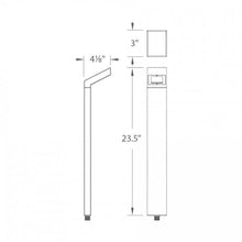 Load image into Gallery viewer, Linear LED Path Light - line drawing.
