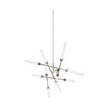 Load image into Gallery viewer, Linger LED Abstract Chandelier in Silver.
