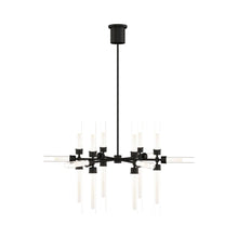 Load image into Gallery viewer, Linger LED Chandelier in Large/Natural Brass.
