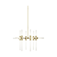 Load image into Gallery viewer, Linger LED Chandelier in Large/Polished Nickel.
