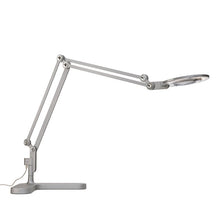 Load image into Gallery viewer, Link LED Table Lamp in Silver/Table (Medium).
