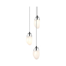 Load image into Gallery viewer, Liquid LED Multi Light Pendant Light in Clear &amp; White/Small.
