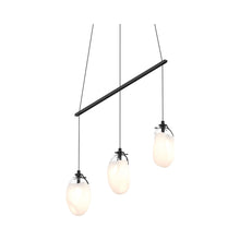 Load image into Gallery viewer, Liquid Linear Spreader LED Pendant Light in Clear &amp; White.
