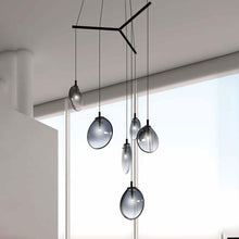 Load image into Gallery viewer, Liquid Tri-Spreader LED Pendant Light in Detail.
