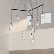 Load image into Gallery viewer, Liquid Tri-Spreader LED Pendant Light in Detail.
