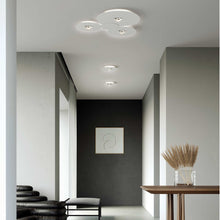 Load image into Gallery viewer, Bugia LED Multi Light Flush Mount Ceiling Light in living room.
