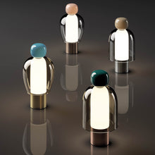 Load image into Gallery viewer, Easy Peasy LED Cordless Table Lamp in multicolor.
