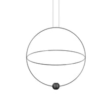 Load image into Gallery viewer, Elara Pendant Light in Matte Black/Glossy Black (Large).
