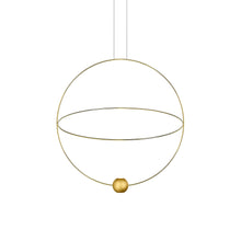 Load image into Gallery viewer, Elara Pendant Light in Matte Gold/Glossy Gold (Large).
