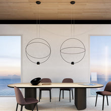 Load image into Gallery viewer, Elara Pendant Light in dining room.
