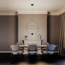 Load image into Gallery viewer, Elara Pendant Light in dining room.
