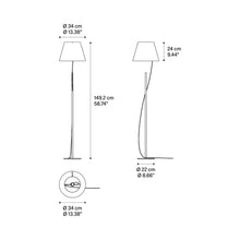 Load image into Gallery viewer, Hover Floor Lamp - line drawing.
