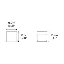 Load image into Gallery viewer, Laser Cube LED Wall Light - line drawing.
