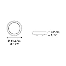Load image into Gallery viewer, Nautilus LED Spot Light - line drawing.
