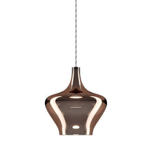 Load image into Gallery viewer, Nostalgia Medium LED Pendant Light in Clear/Copper.
