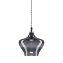 Load image into Gallery viewer, Nostalgia Medium LED Pendant Light in Clear/Chrome.
