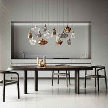Load image into Gallery viewer, Nostalgia Medium LED Pendant Light in dining room.
