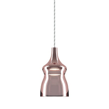 Load image into Gallery viewer, Nostalgia Small LED Pendant Light in Clear/Rose Gold.

