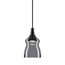 Load image into Gallery viewer, Nostalgia Small LED Pendant Light in Black/Glossy Smoke.
