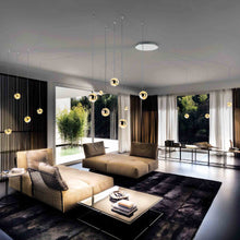 Load image into Gallery viewer, Spider LED Mini Pendant Light in living room.
