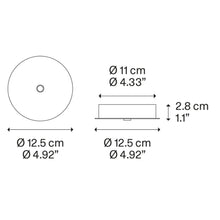 Load image into Gallery viewer, Spider LED Mini Pendant Light - line drawing.
