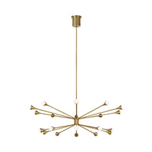 Load image into Gallery viewer, Lody LED Chandelier in 20-Light/Aged Brass.
