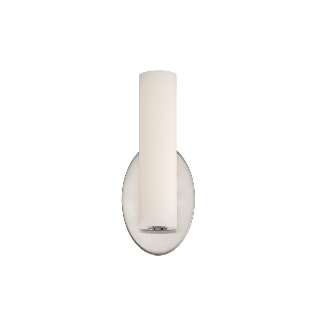 Loft LED Wall Light in Brushed Nickel.