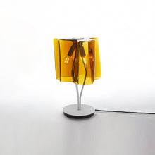 Load image into Gallery viewer, Logico Mini Table Lamp in Grey/Tobacco.
