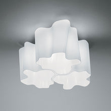 Load image into Gallery viewer, Logico Semi-Flush Mount Ceiling Light in Milky White /Pale Grey/Micro Ceiling Triple Nested.
