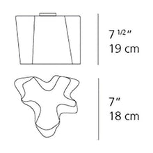 Load image into Gallery viewer, Logico Semi-Flush Mount Ceiling Light - line drawing.
