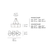 Load image into Gallery viewer, Logico Triple Linear Pendant Light - line drawing.
