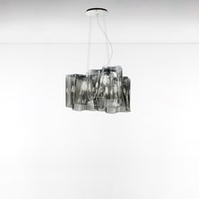 Load image into Gallery viewer, Logico Triple Nested Pendant Light in Grey/Smoke/Standard (Mini).
