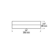 Load image into Gallery viewer, Loom 14 LED Flush Mount Ceiling Light - line drawing.

