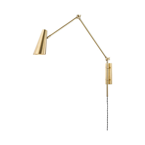 Lorne Wall Light in Aged Brass.