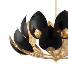 Load image into Gallery viewer, Lotus Chandelier in Detail.
