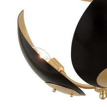 Load image into Gallery viewer, Lotus Semi Flush Mount Ceiling Light in Detail.
