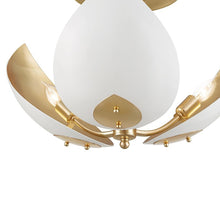 Load image into Gallery viewer, Lotus Semi Flush Mount Ceiling Light in Detail.
