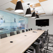 Load image into Gallery viewer, Above LED Pendant Light in office.
