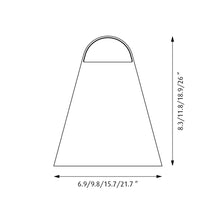 Load image into Gallery viewer, Above LED Pendant Light - line drawing.
