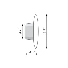 Load image into Gallery viewer, AJ Eklipta Wall Light - line drawing.
